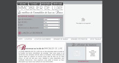 Desktop Screenshot of immobilier-luxe.net