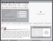 Tablet Screenshot of immobilier-luxe.net